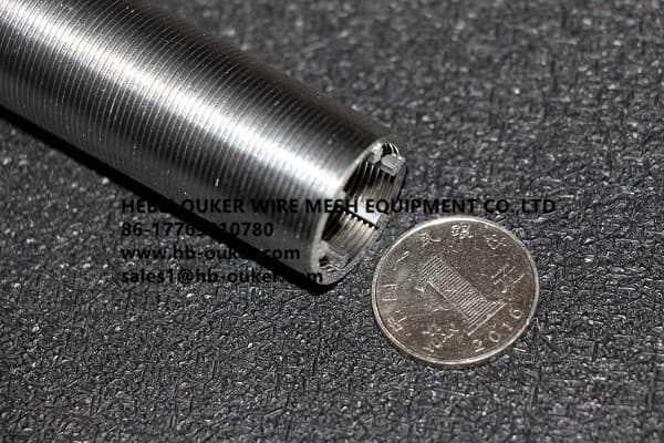 25mm OD slot tube  wedge wire screen welding machine